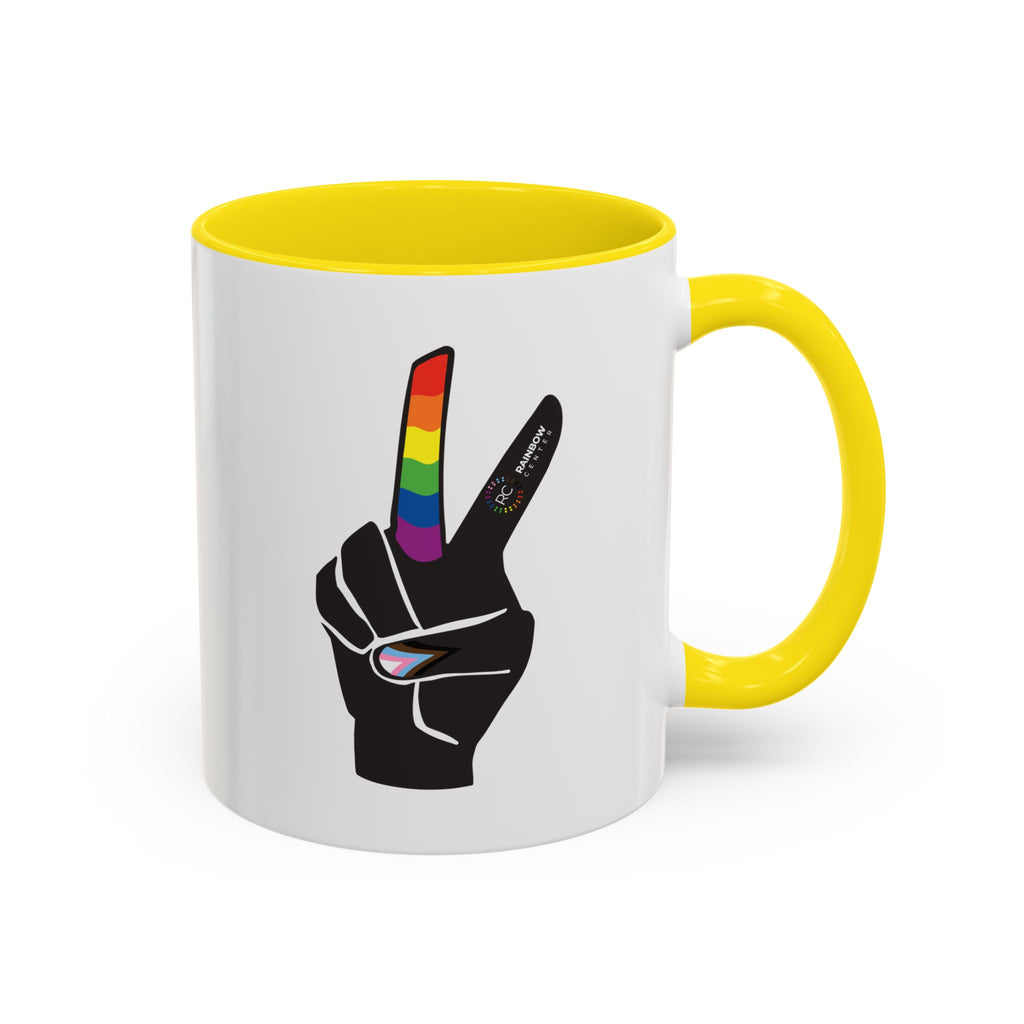 Tacoma Pride Peace Sign Accent Coffee Mug - 11oz