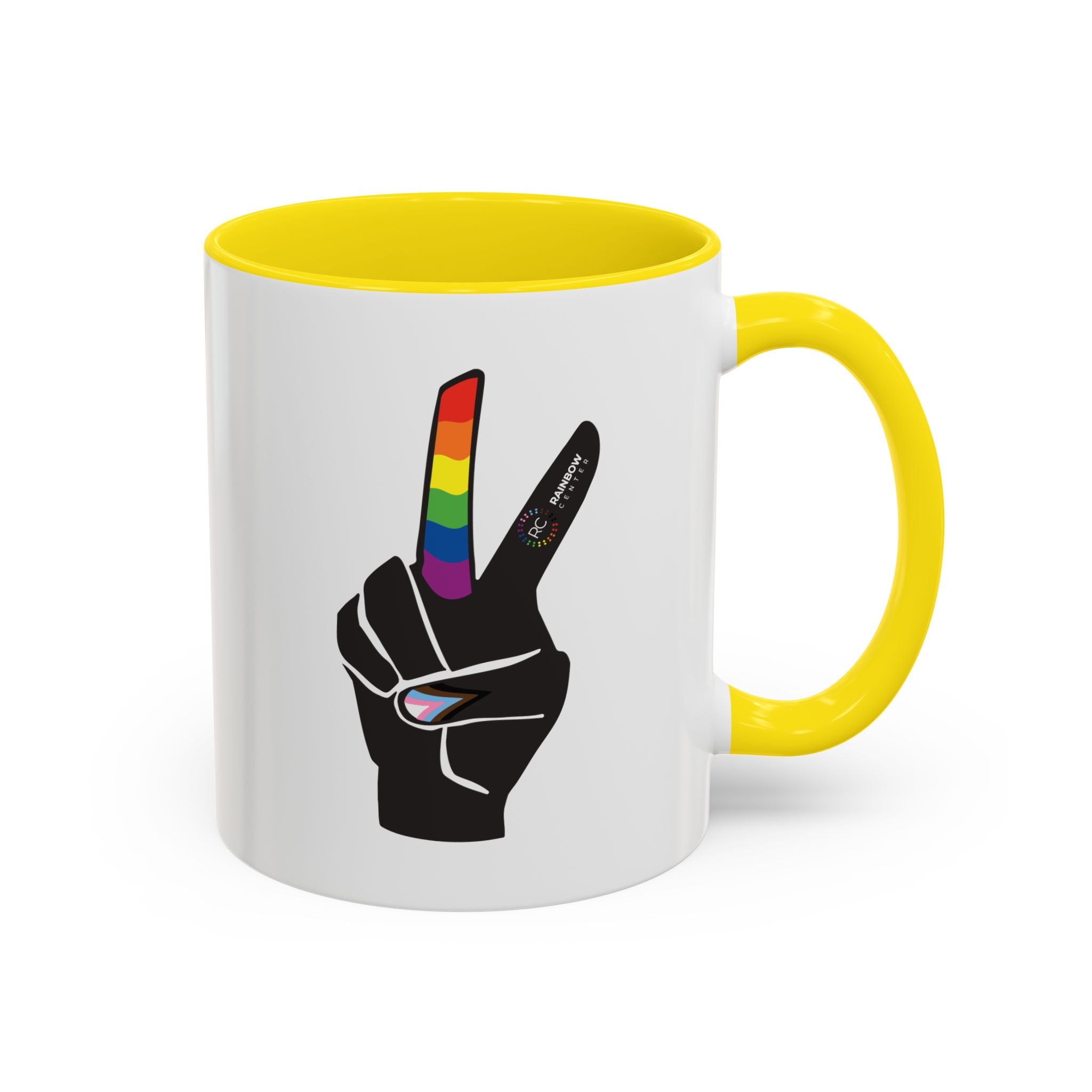 Tacoma Pride Peace Sign Accent Coffee Mug - 11oz