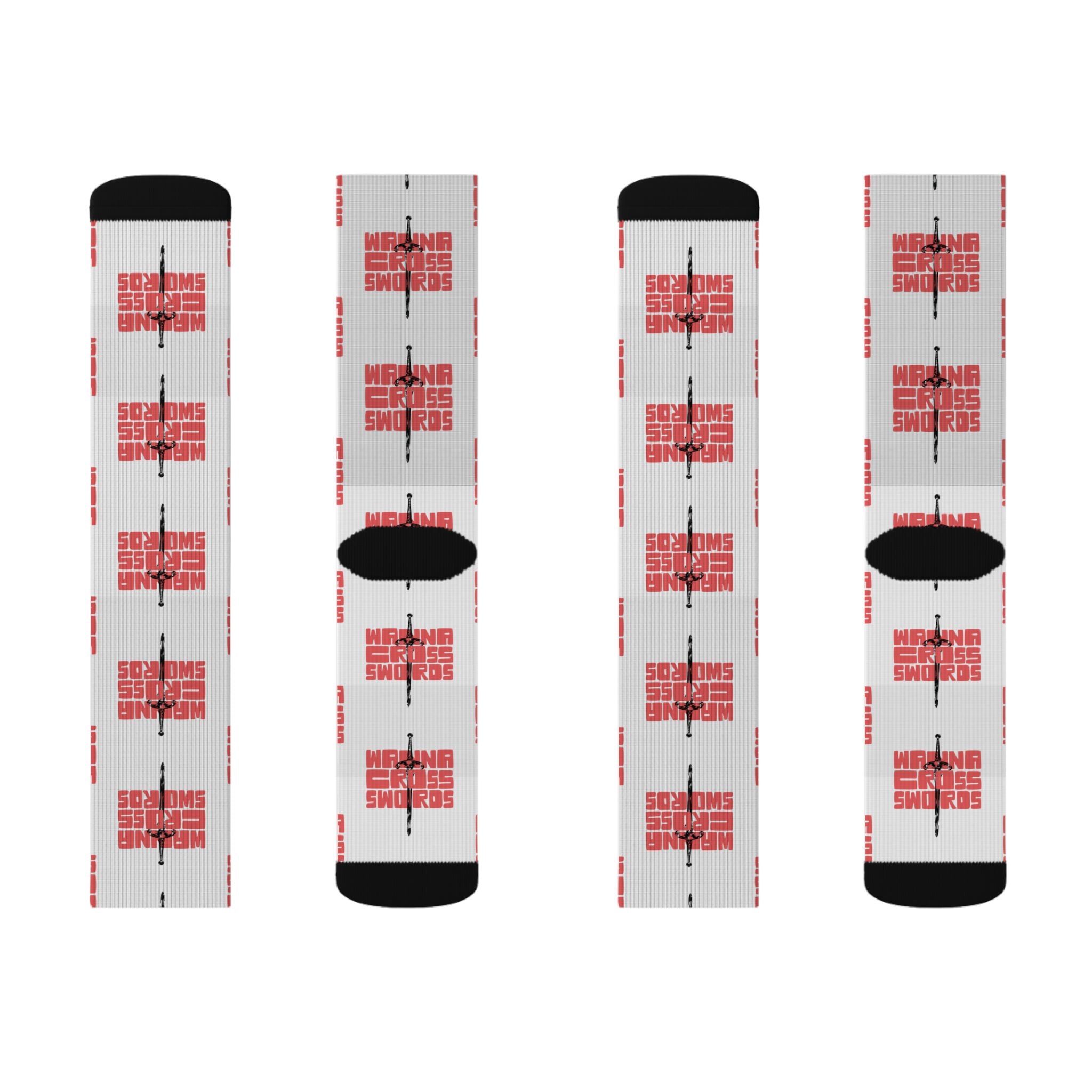 Sublimation Socks — Wanna Cross Swords