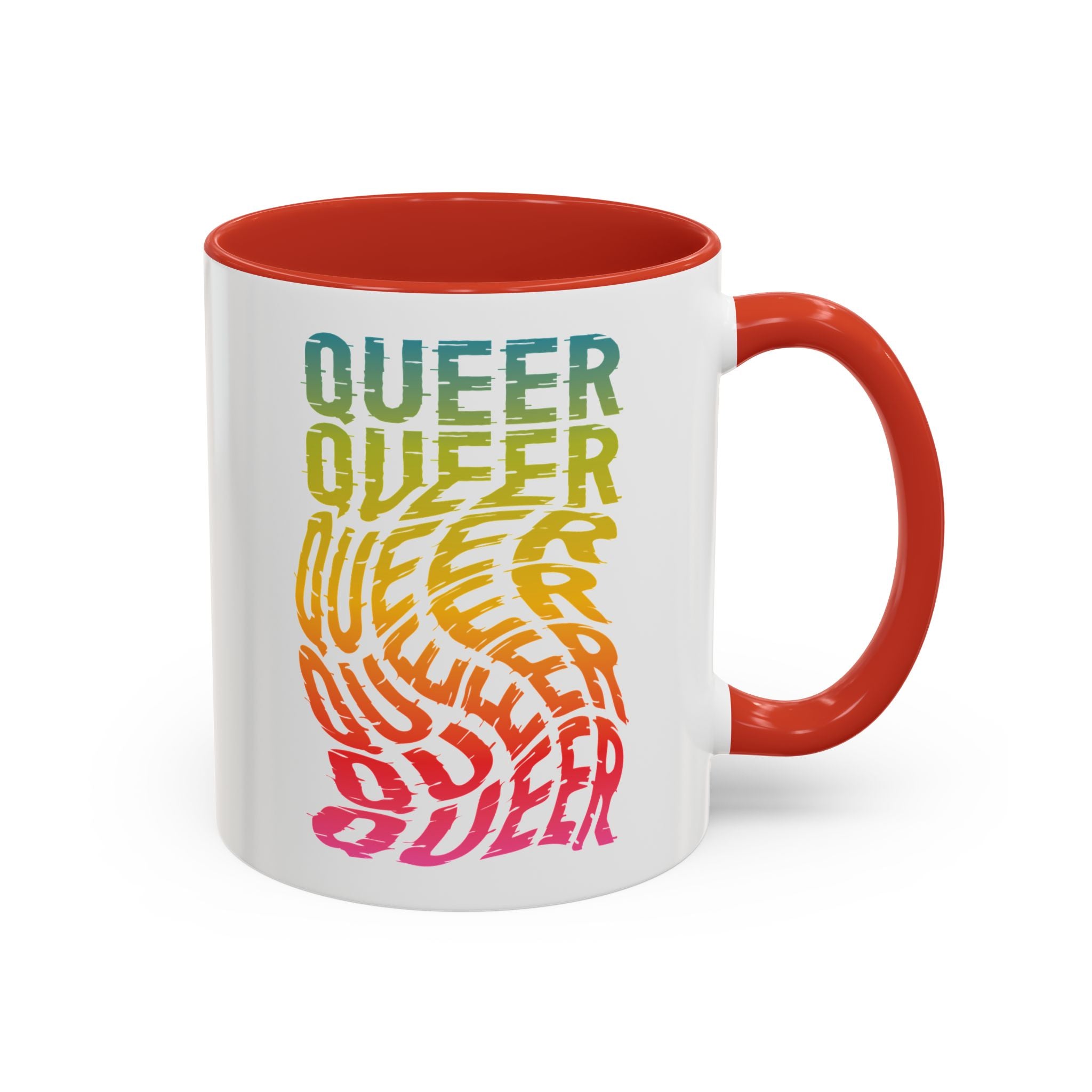 Queer Rainbow Accent Coffee Mug - 11oz