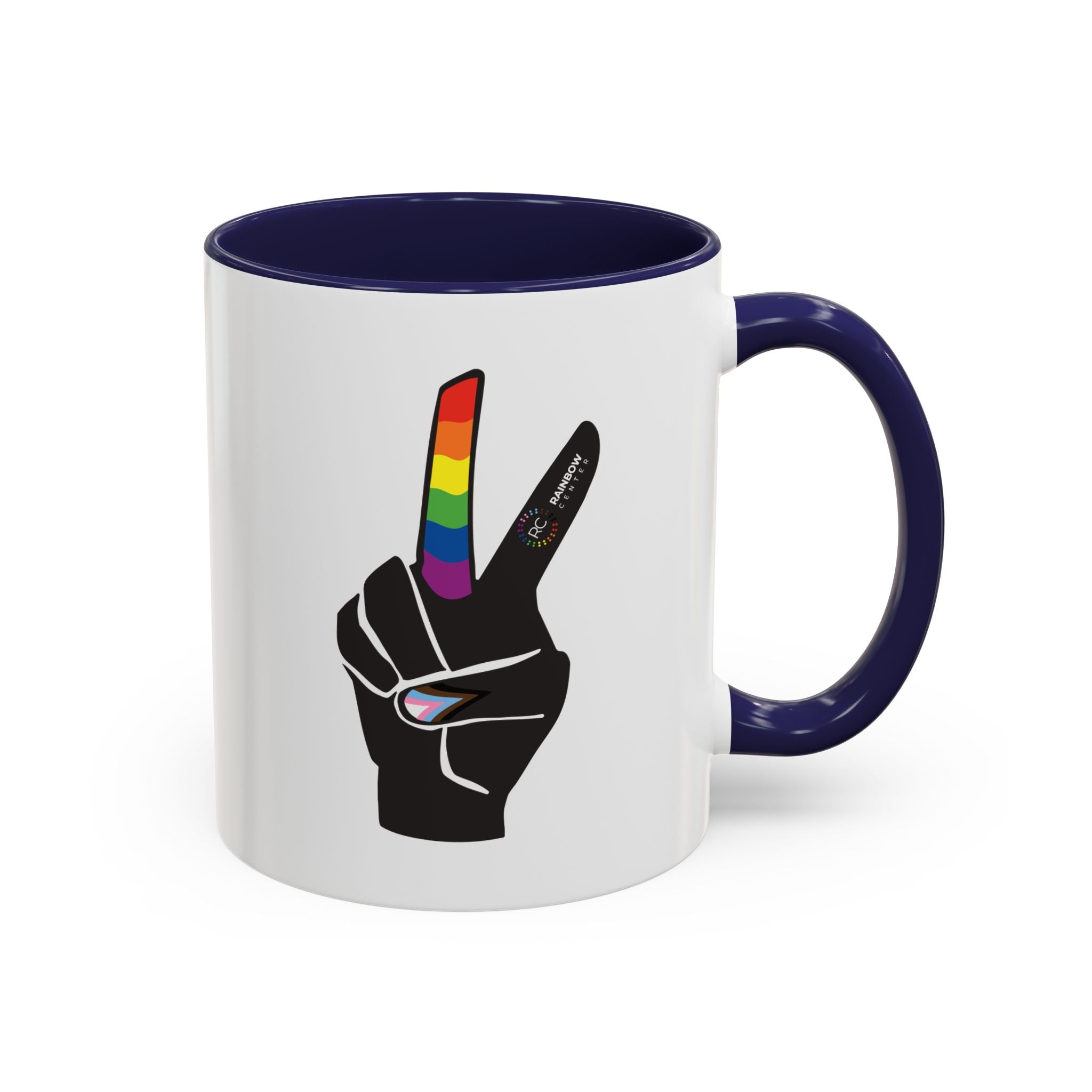 Tacoma Pride Peace Sign Accent Coffee Mug - 11oz