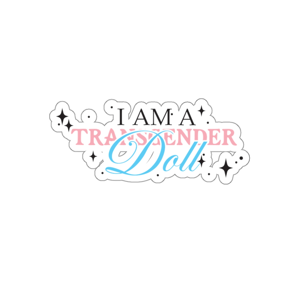 Transgender Doll 3" Die-Cut Sticker