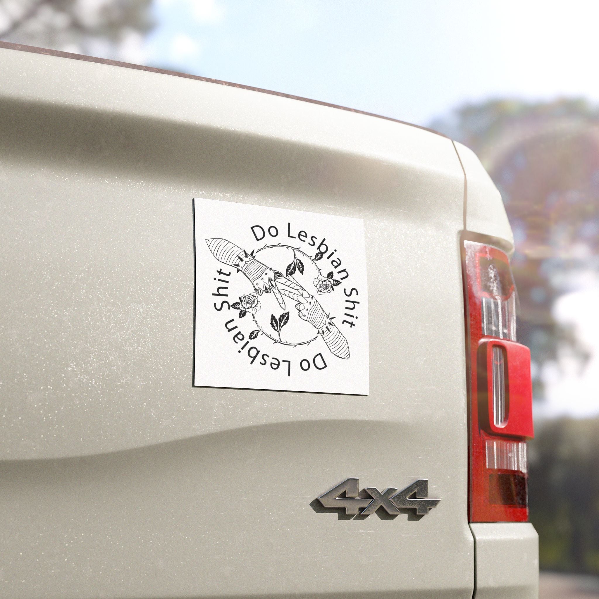 Do Lesbian Shit Car Magnet