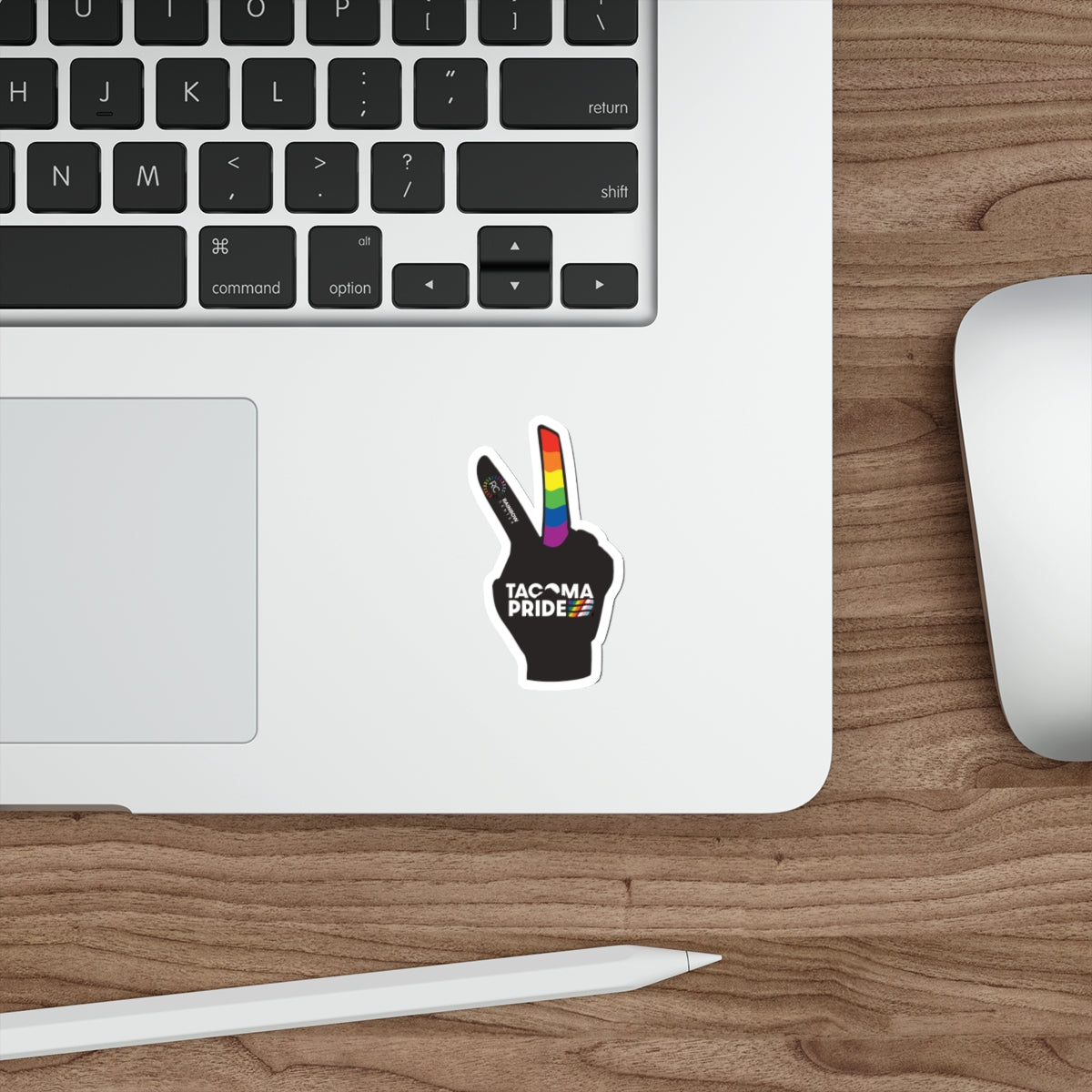 Tacoma Pride Peace Sign 3" Sign Die-Cut Sticker