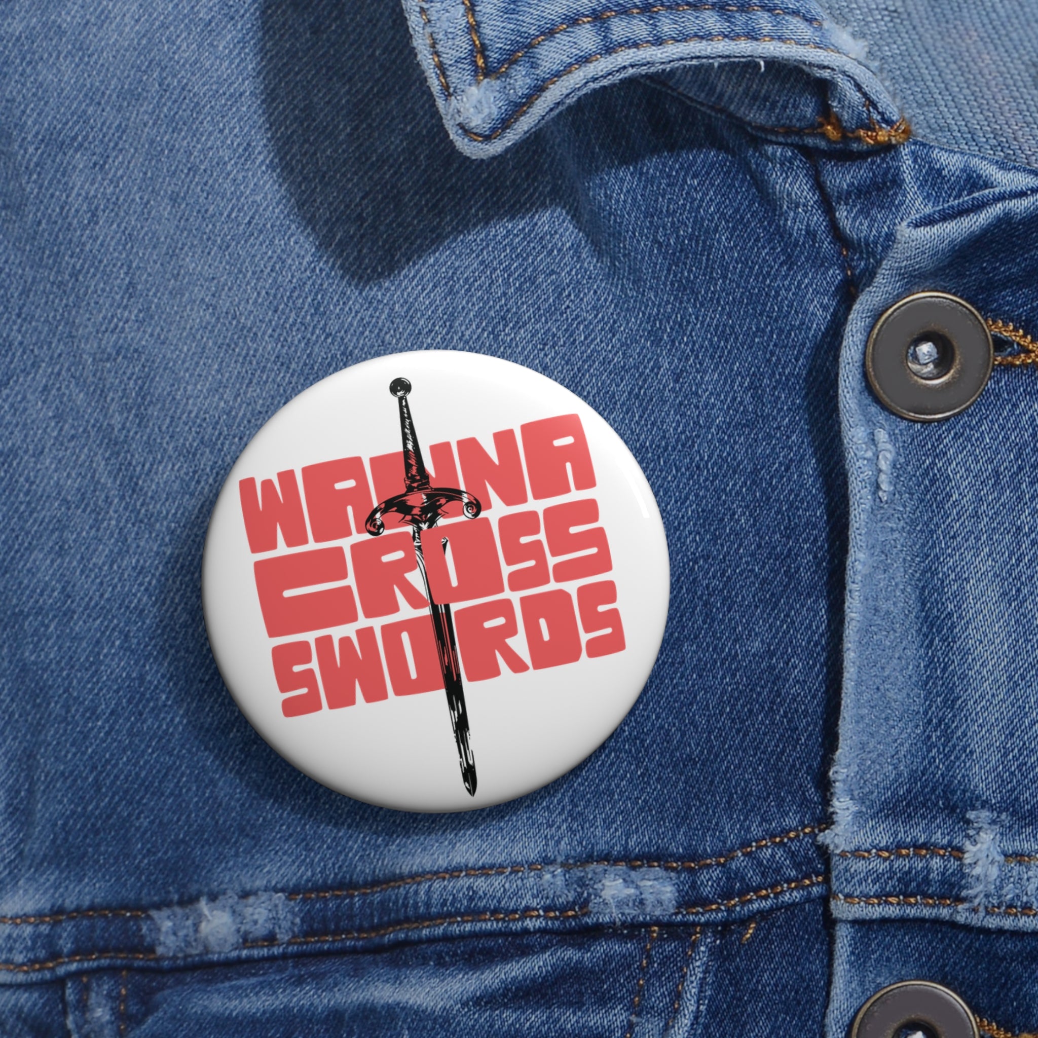 Wanna Cross Swords Button