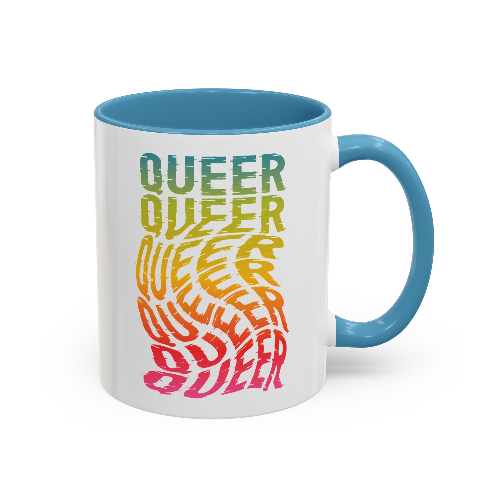 Queer Rainbow Accent Coffee Mug - 11oz