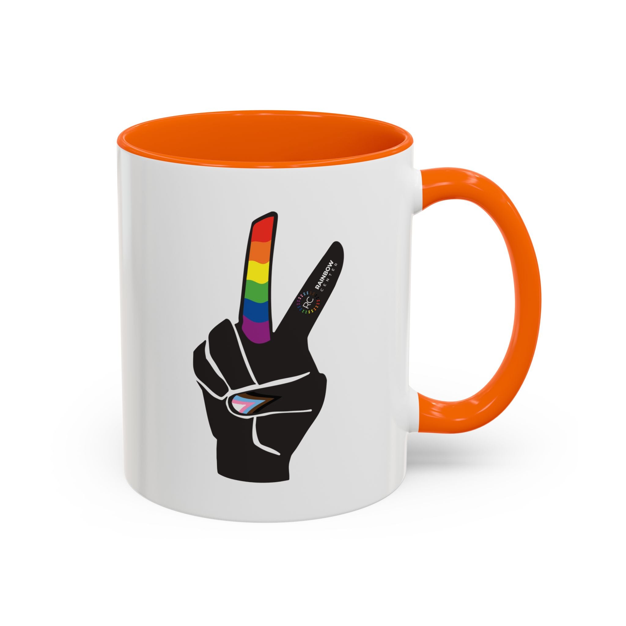 Tacoma Pride Peace Sign Accent Coffee Mug - 11oz