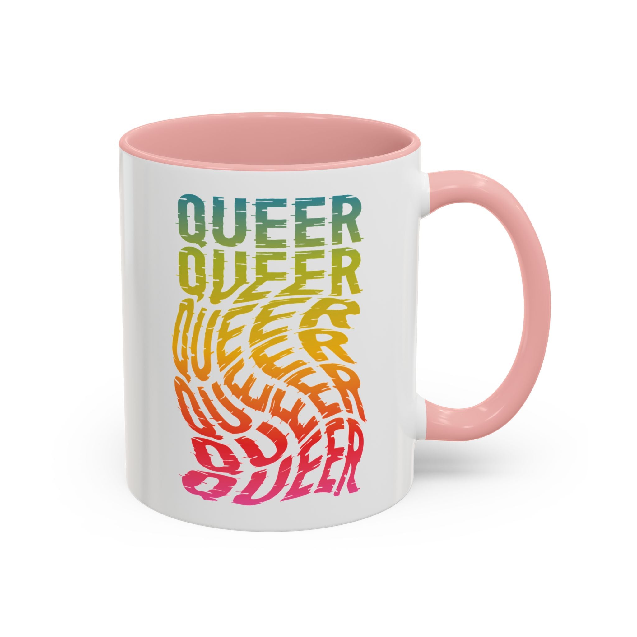 Queer Rainbow Accent Coffee Mug - 11oz