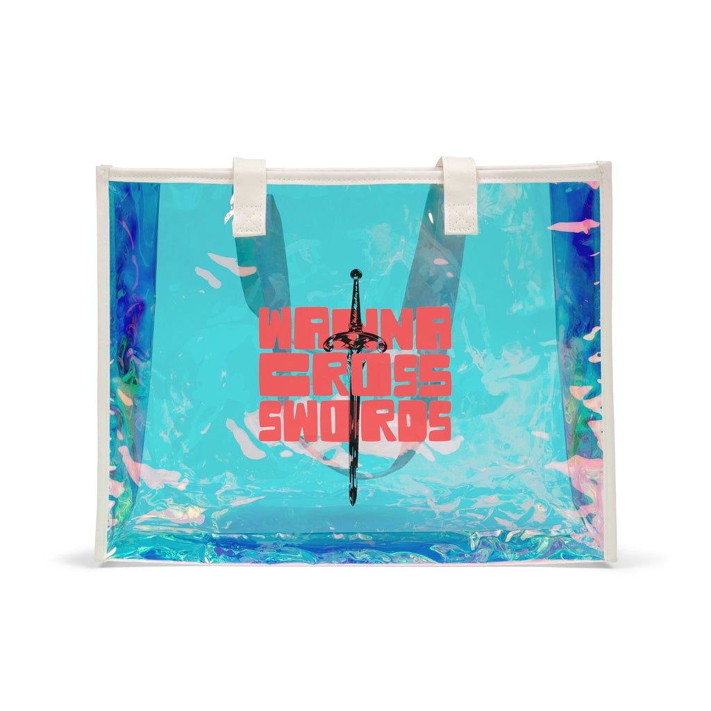 Wanna Cross Swords Holographic Beach Tote Bag