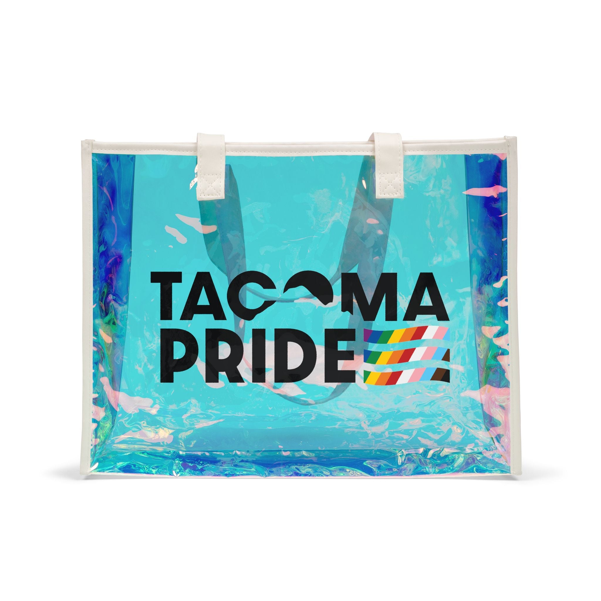 Tacoma Pride Holographic Beach Tote Bag