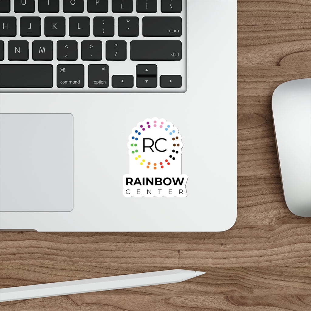 Rainbow Center 3" Die-Cut Sticker