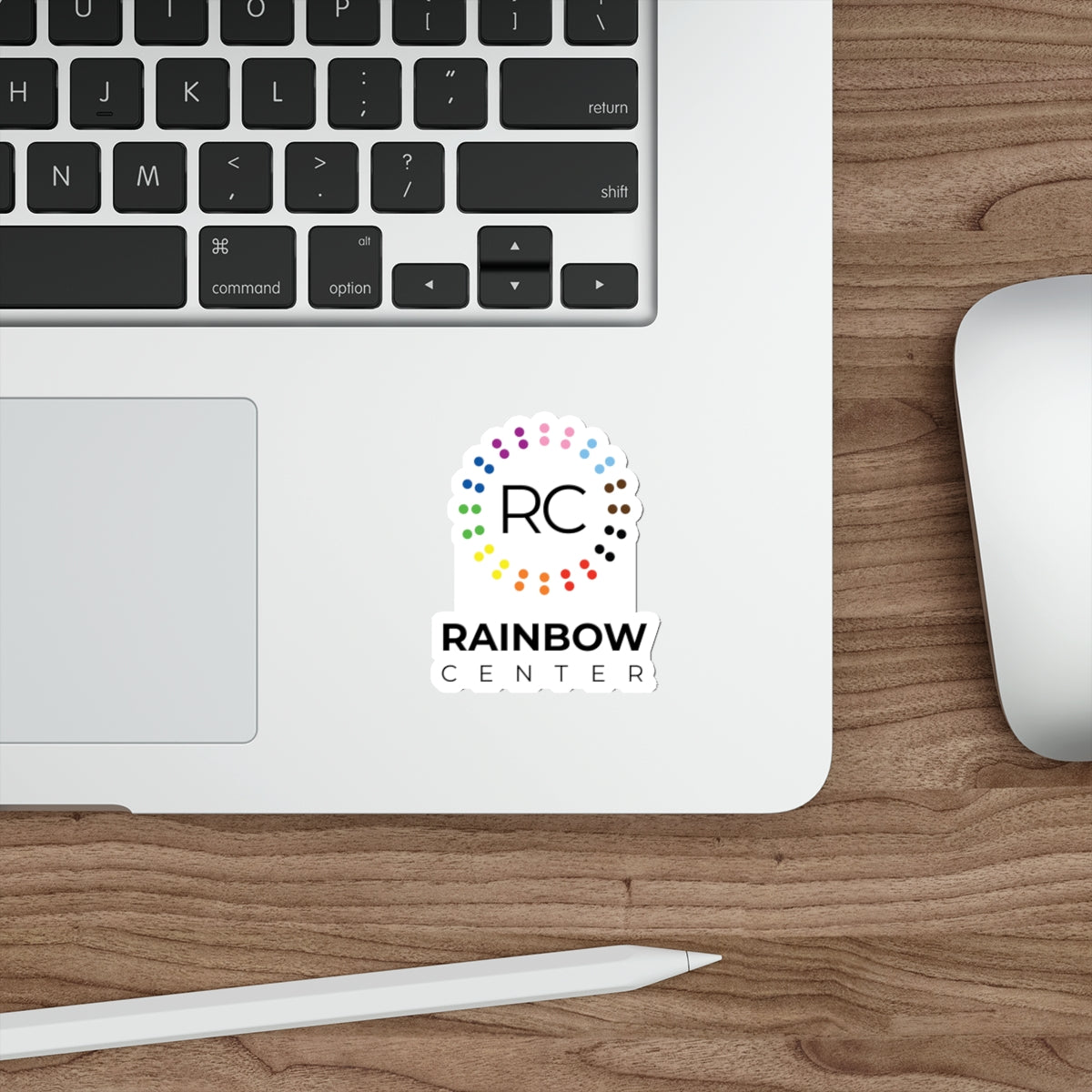 Rainbow Center 3" Die-Cut Sticker