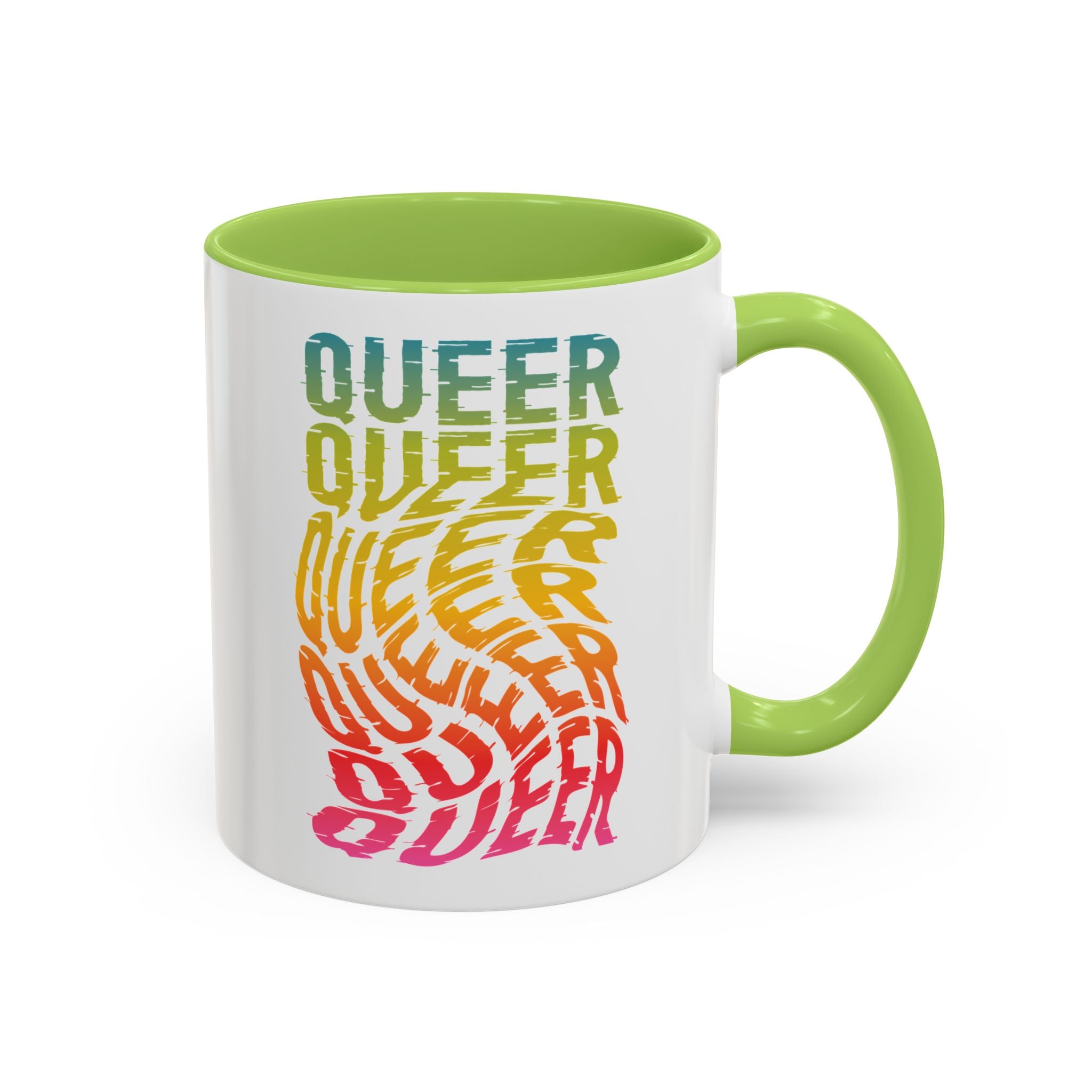 Queer Rainbow Accent Coffee Mug - 11oz