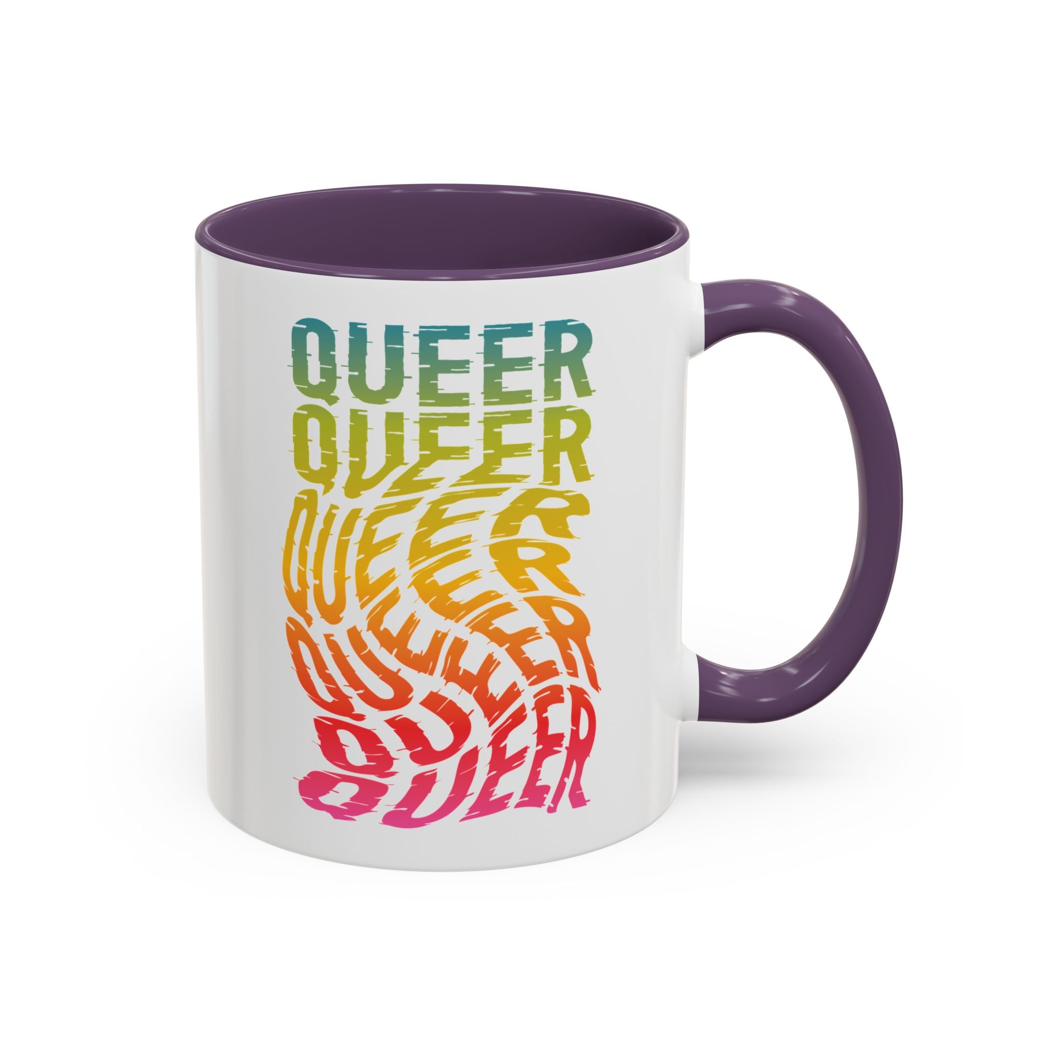 Queer Rainbow Accent Coffee Mug - 11oz