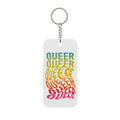 Queer Rainbow Center Keychain