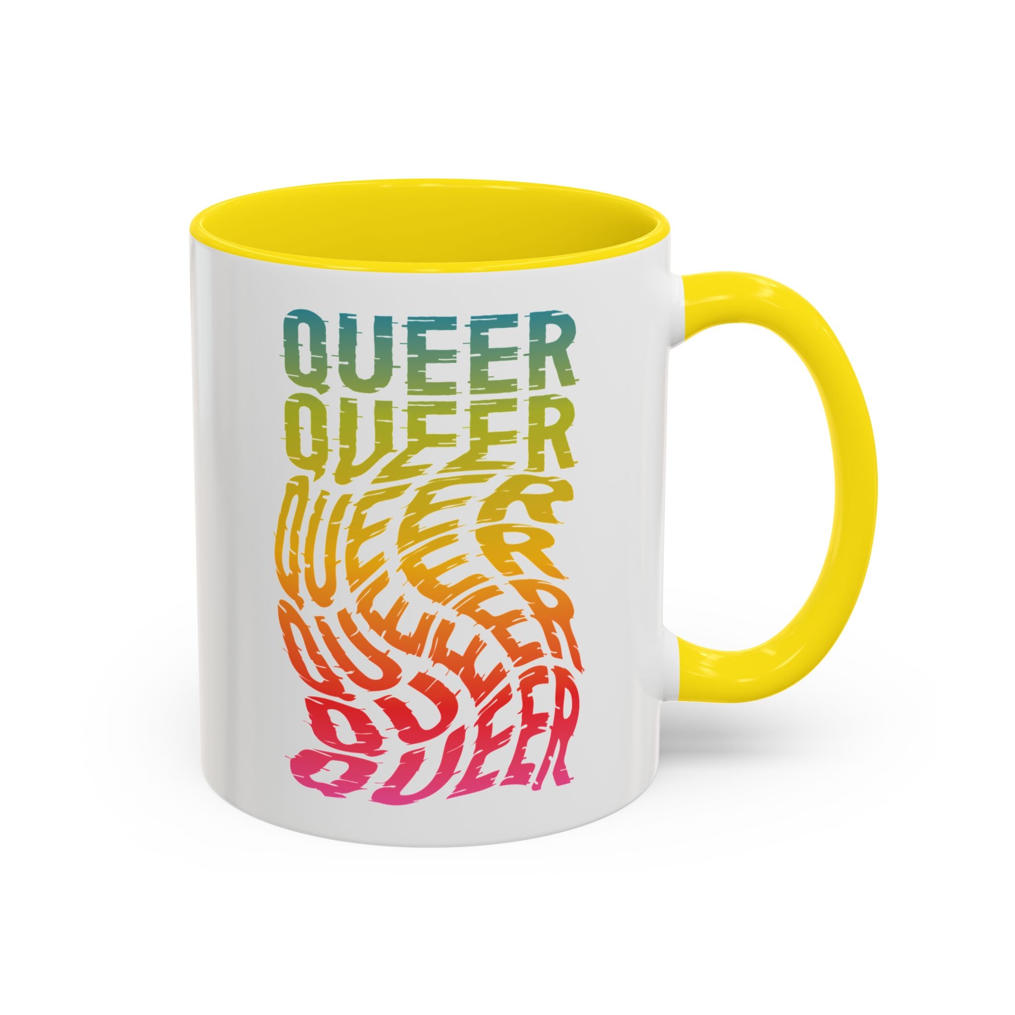 Queer Rainbow Accent Coffee Mug - 11oz