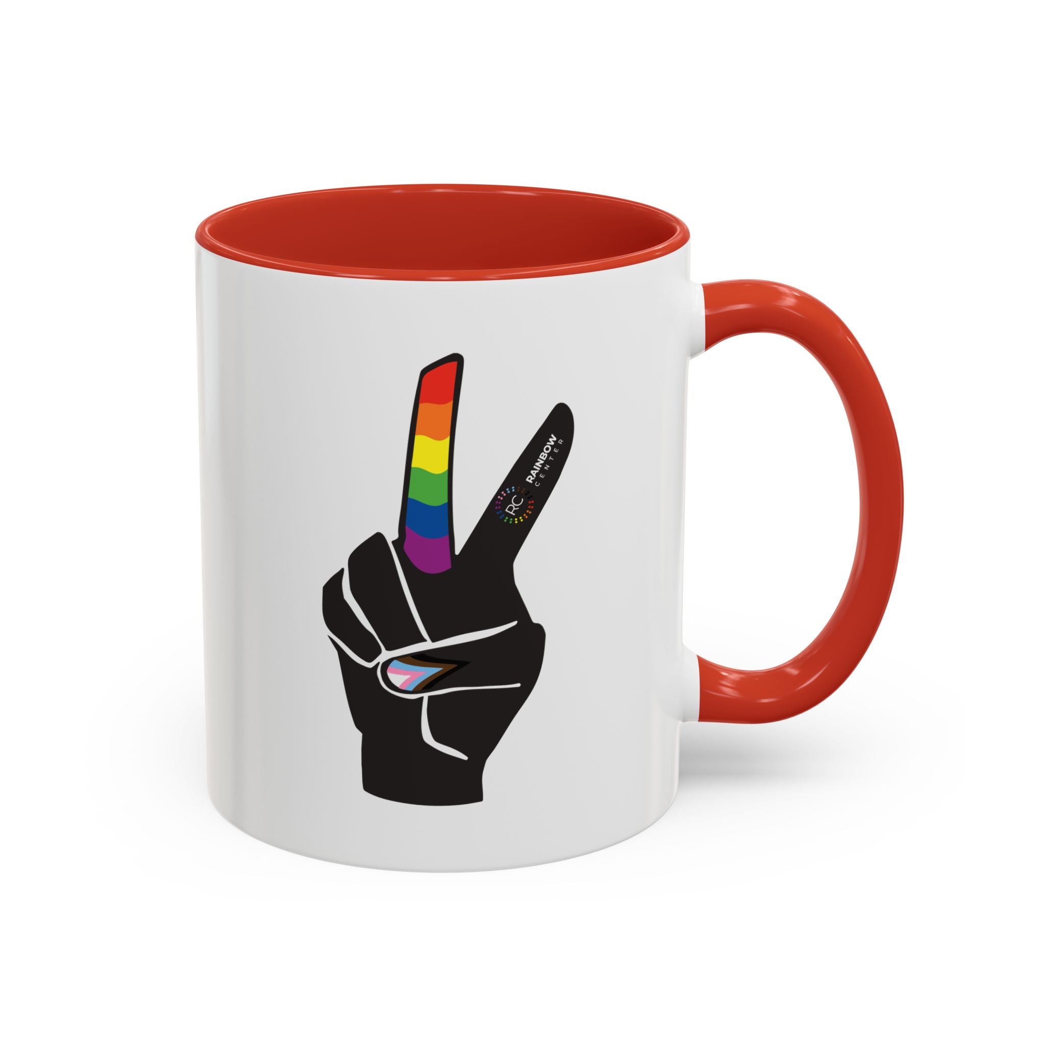 Tacoma Pride Peace Sign Accent Coffee Mug - 11oz