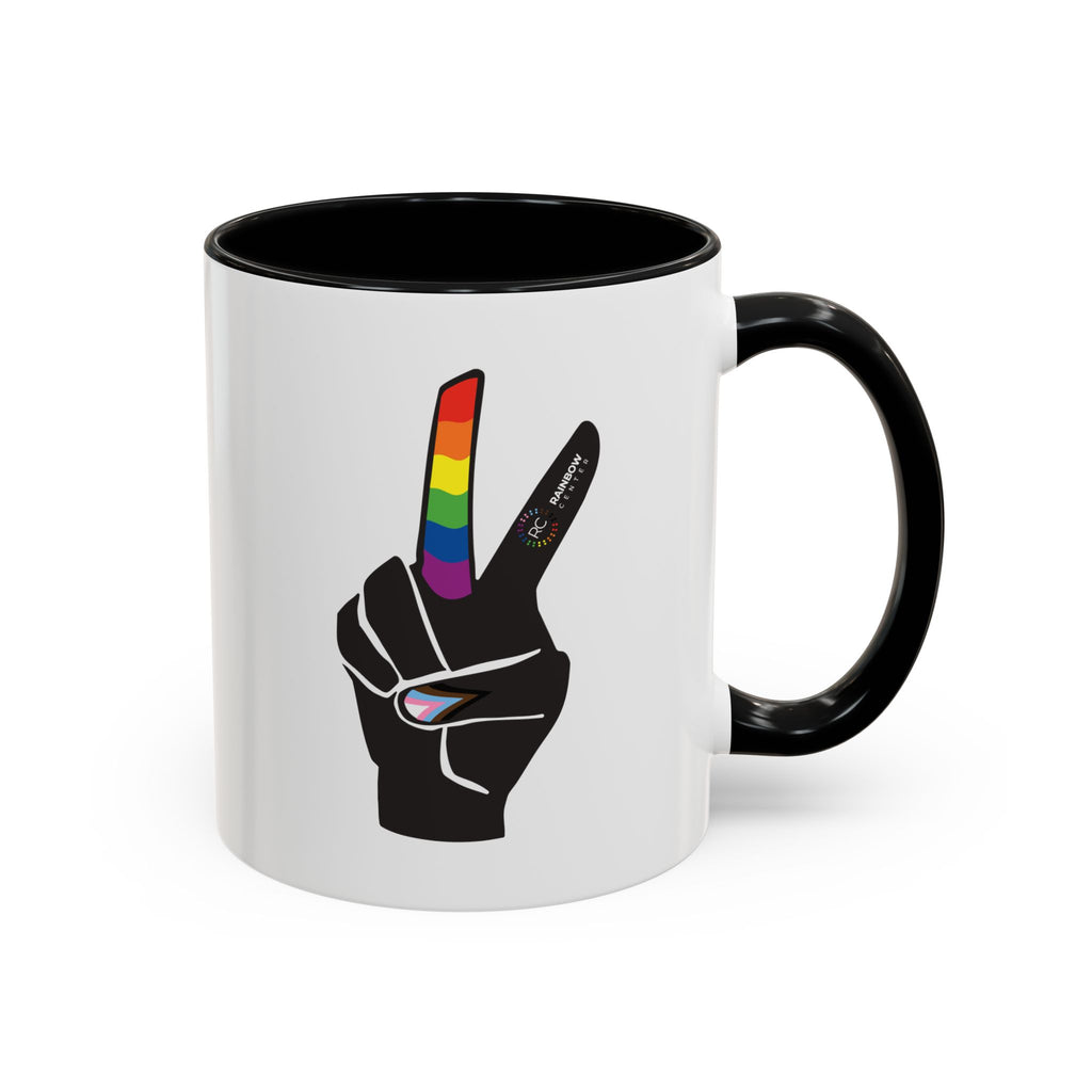 Tacoma Pride Peace Sign Accent Coffee Mug - 11oz