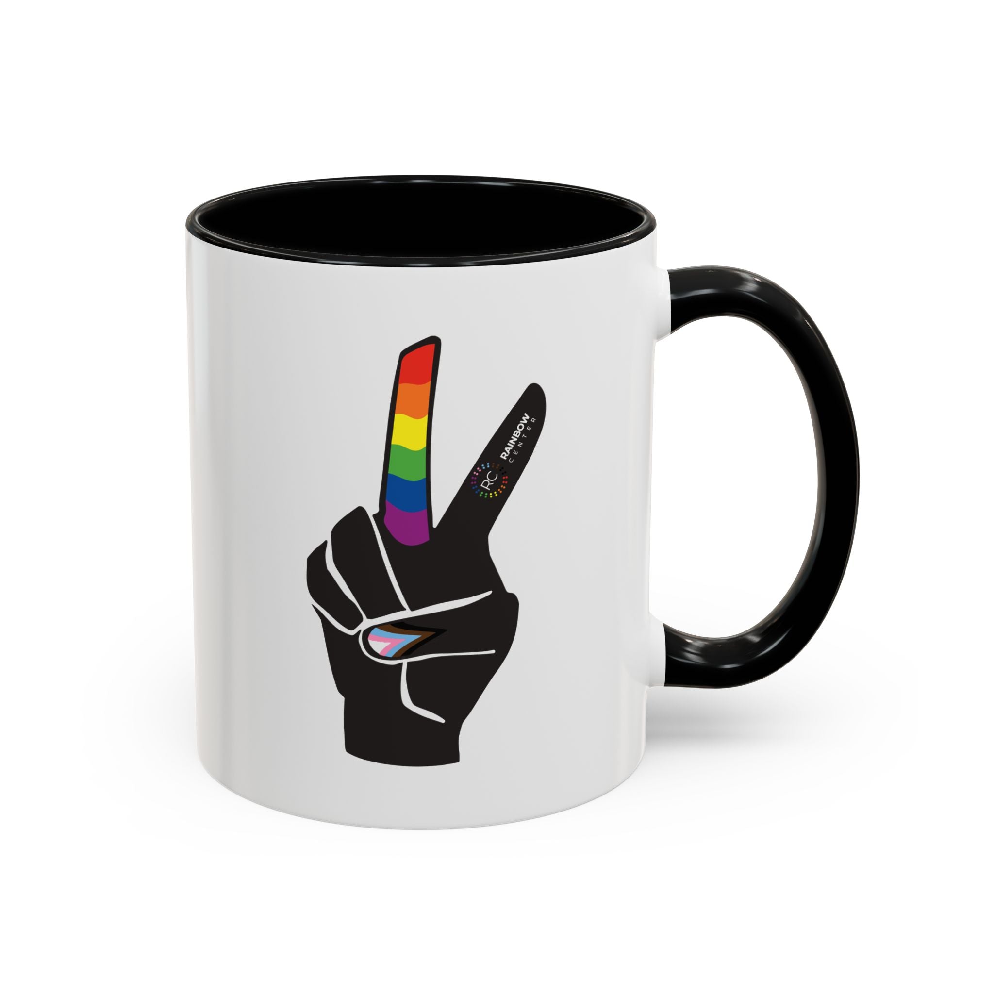 Tacoma Pride Peace Sign Accent Coffee Mug - 11oz