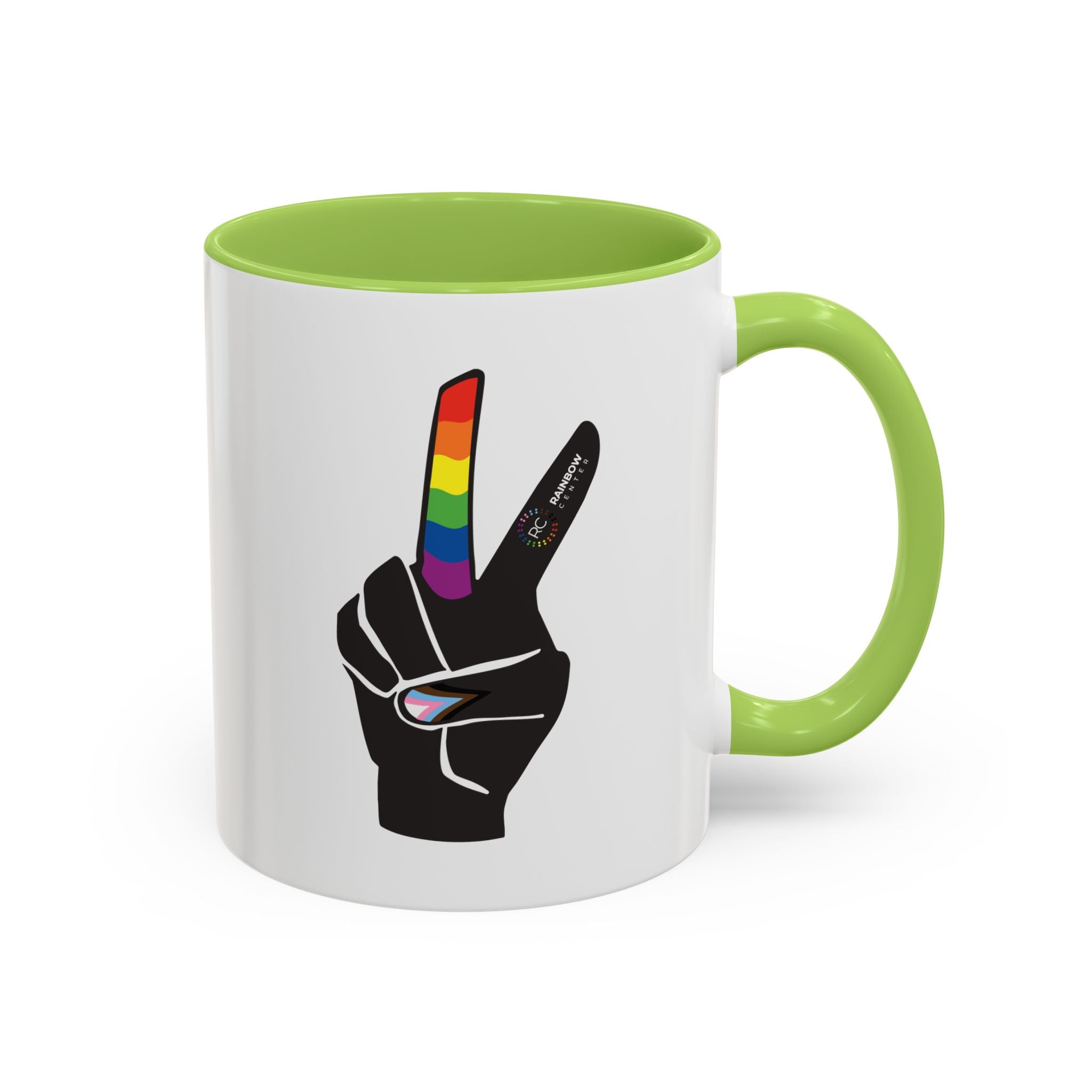 Tacoma Pride Peace Sign Accent Coffee Mug - 11oz