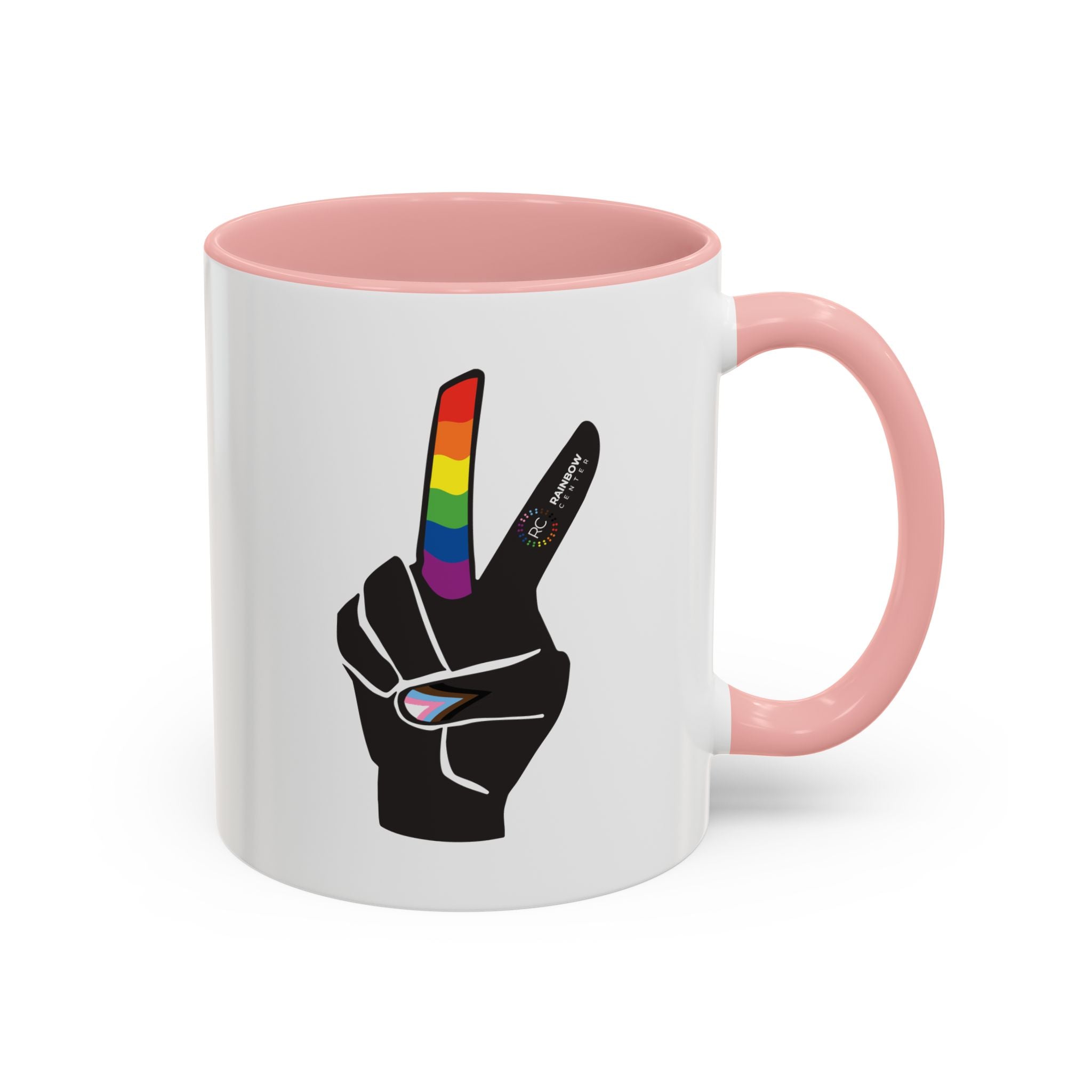 Tacoma Pride Peace Sign Accent Coffee Mug - 11oz