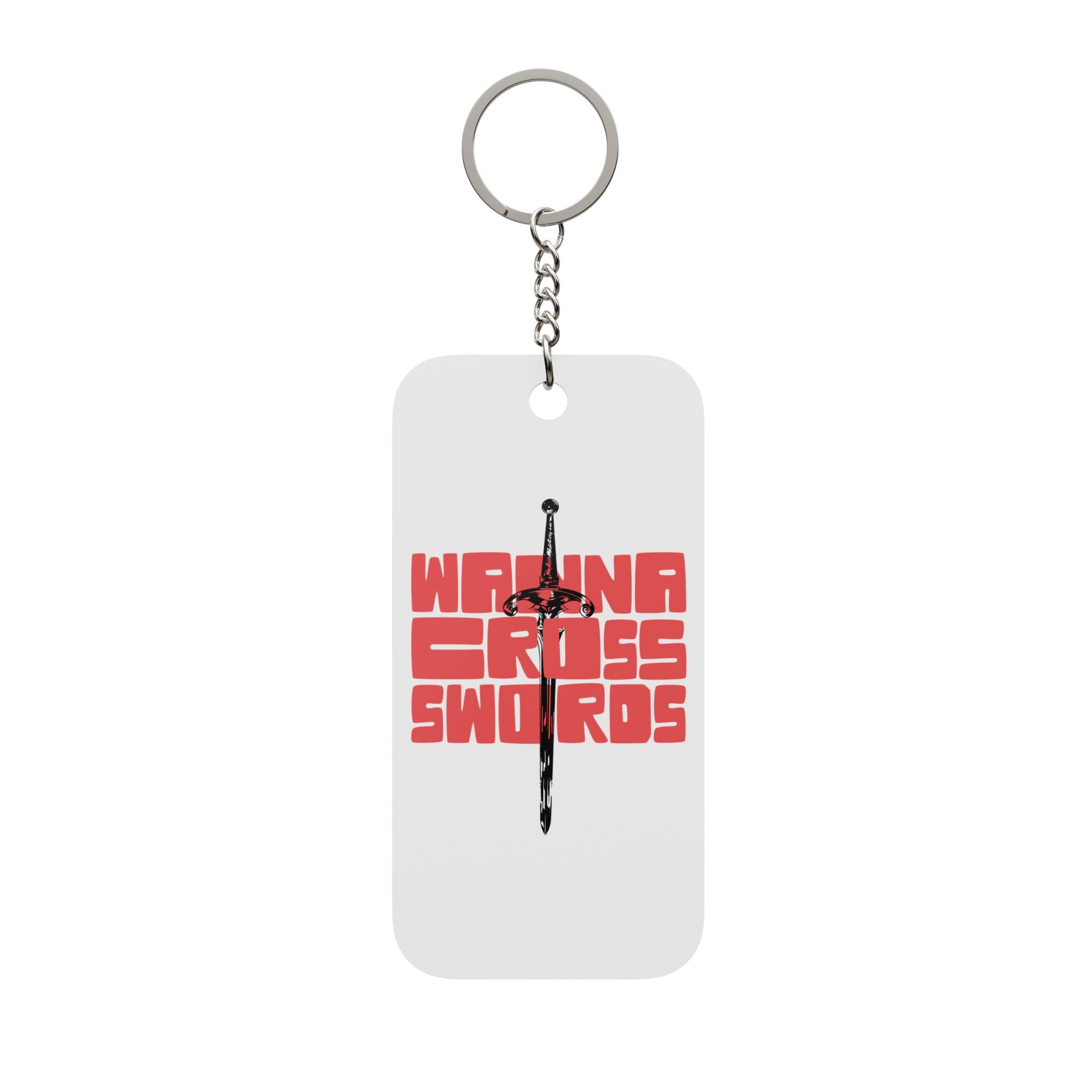 Wanna Cross Swords Keychain Charm
