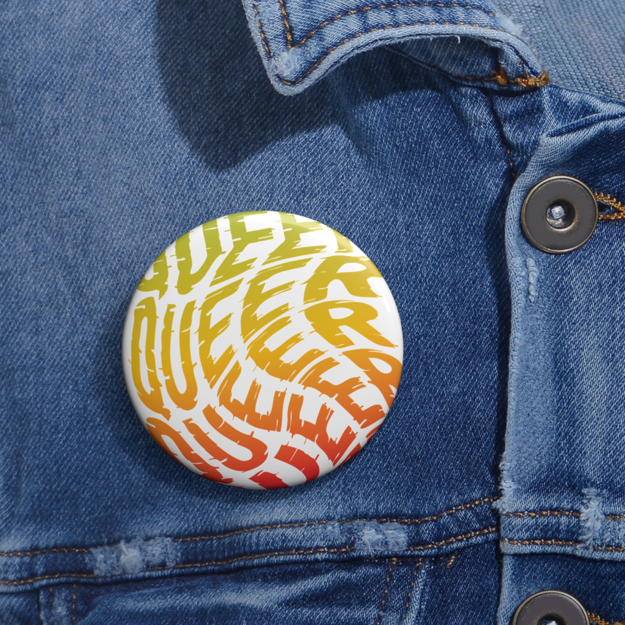 Queer Rainbow Button