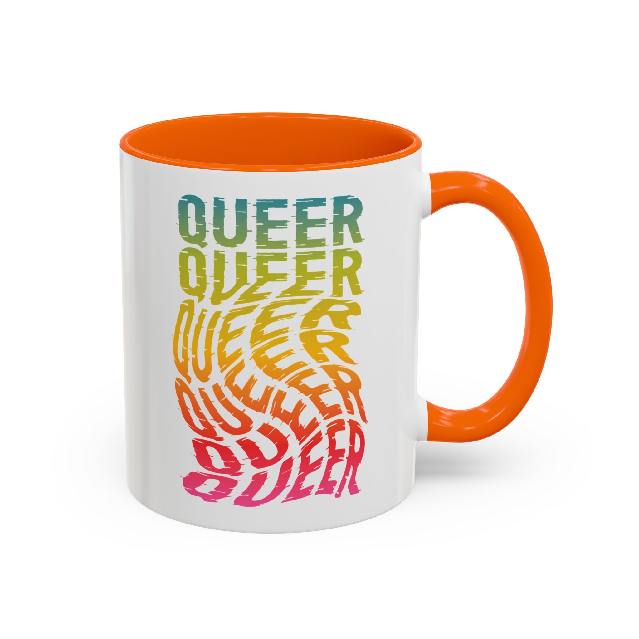Queer Rainbow Accent Coffee Mug - 11oz