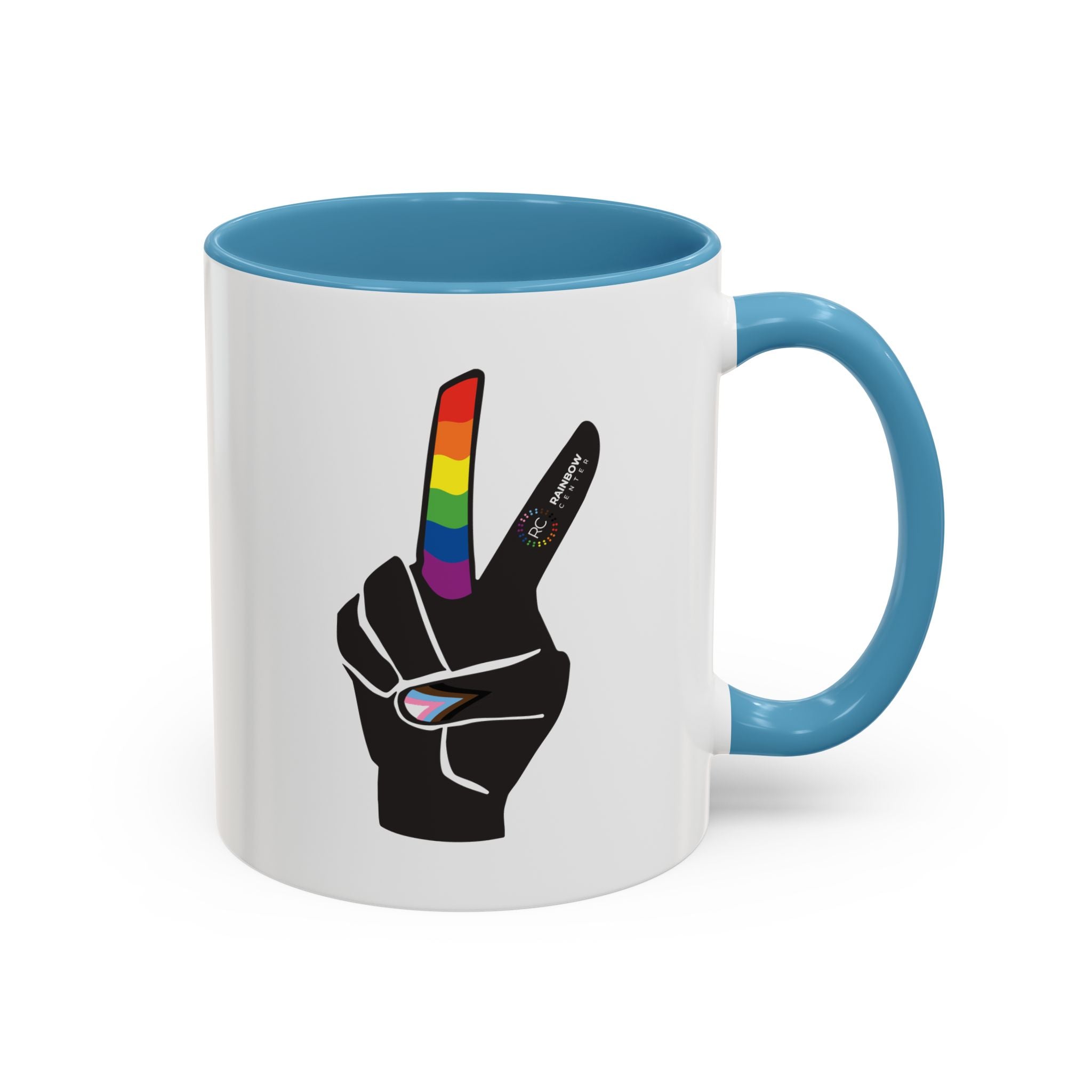 Tacoma Pride Peace Sign Accent Coffee Mug - 11oz