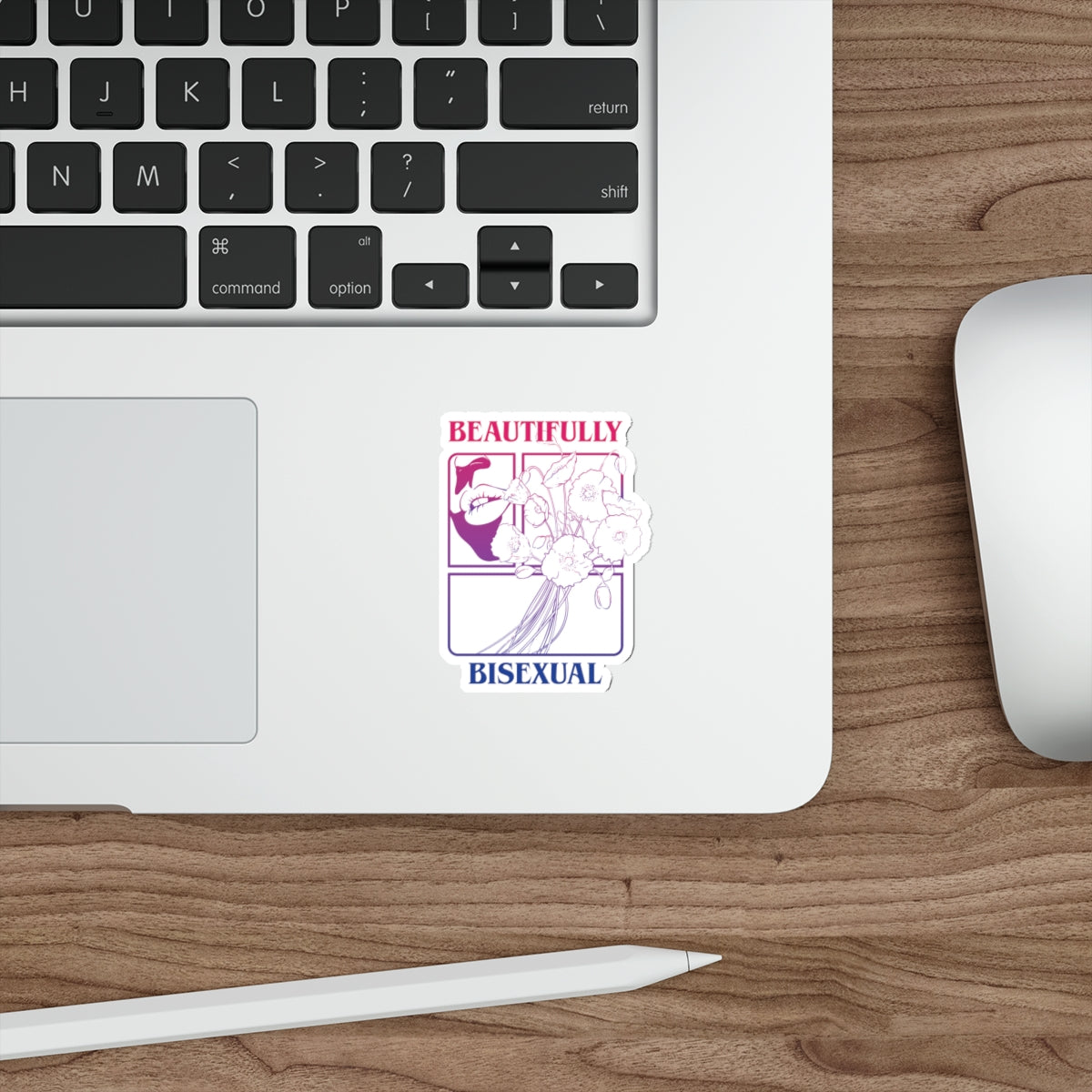 Beautifully Bisexual 3" Die-Cut Sticker