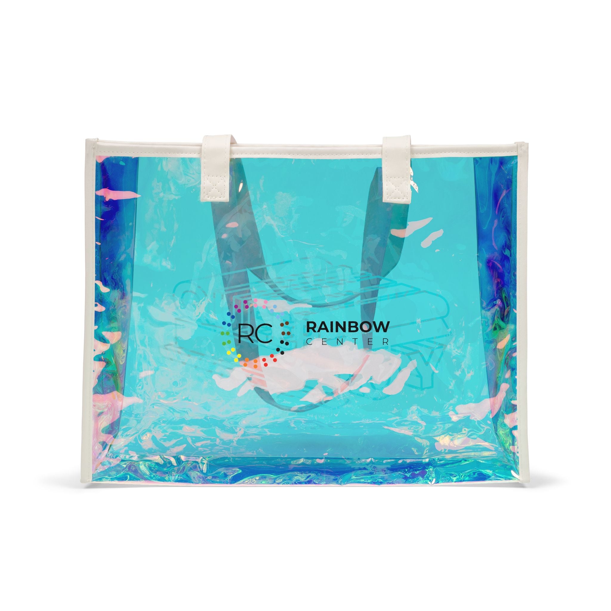 Queer Joy Holographic Beach Tote Bag