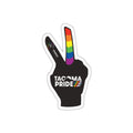 Tacoma Pride Peace Sign 3" Sign Die-Cut Sticker