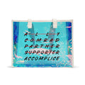 Ally to Accomplice Holographic Beach Tote Bag