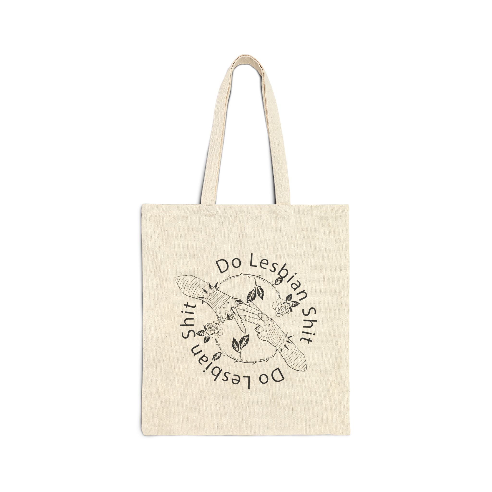 Do Lesbian Shit Canvas Tote Bag